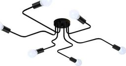 Lampa wisząca ECpower Żyrandol Lampa Wisząca 6 Pkt Światła Czarny Zd74f