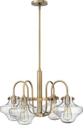 Lampa wisząca Elstead Mosiężny żyrandol do korytarza Elstead Congress HK-CONGRESS4-B-BC