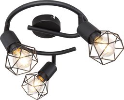 Lampa sufitowa Globo Spot natynkowy czarny Globo XARA I 54802S-3
