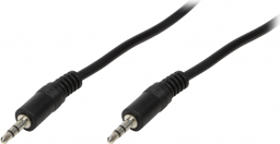 Kabel LogiLink Jack 3.5mm - Jack 3.5mm 2m czarny (CA1050)