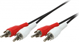 Kabel LogiLink RCA (Cinch) x2 - RCA (Cinch) x2 2.5m czarny (CA1039)