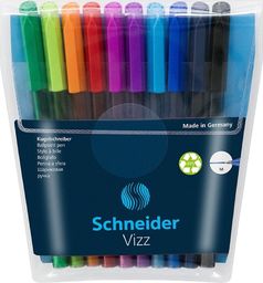  Schneider Długopis SCHNEIDER VIZZ, M, 10szt., w etui, mix kolorów