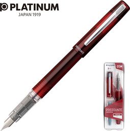  Platinum Pióro wieczne Platinum Prefounte Crimson Red, M, w plastikowym opakowaniu, na blistrze, bordowe