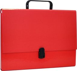 Office Products Teczka-pudełko A4/5cm z rączką i zamkiem czerwona
