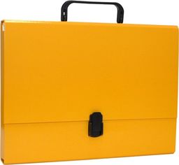  Office Products Teczka-pudełko OFFICE PRODUCTS, PP, A4/5cm, z rączką i zamkiem, żółta