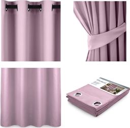 AmeliaHome AMELIAHOME ZASŁONA BLACKOUT EYELETS PINK 140X175 1PC