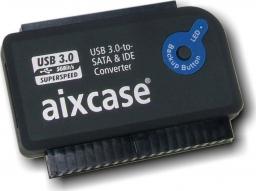 Kieszeń Aixcase USB 3.0 - SATA/IDE Czarny (AIX-BLUSB3SI-PS)