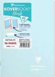  Clairefontaine Zeszyt CLAIREFONTAINE Blush, A5, w linię, 48 kart., 14,8x21cm, niebiesko-koralowy
