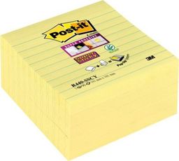  Post-it Karteczki samoprzylepne POST-IT Super Sticky Z-Notes XL w linię (R440-SSCY), 101x101mm, 5x90 kart., żółte