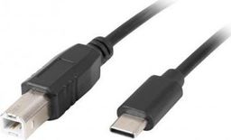 Kabel USB Lanberg USB-C - USB-B 3 m Czarny (CA-USBA-14CC-0030-BK)