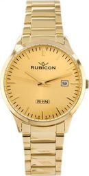 Zegarek Rubicon ZEGAREK MĘSKI RUBICON RNDD60 (zr078d) - stalowy