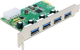 Kontroler Delock PCIe 2.0 x1 - 4x USB 3.0 (89363)