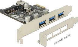 Kontroler Delock PCIe 2.0 x1 - 4x USB 3.0 (89301)