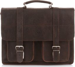 Torba Paolo Peruzzi SKÓRZANA TORBA TECZKA MĘSKA VINTAGE PAOLO PERUZZI S-14-BR
