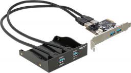  Delock Panel przedni 2x USB 3.0 + karta PCIe 2x USB 3.0 (61893)