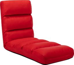  vidaXL Krzesło podłogowe składane czerwone eko skóra VidaXL