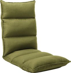 vidaXL Krzesło podłogowe składane zielone tkanina VidaXL