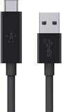 Kabel USB Belkin USB-A - USB-C 0.91 m Czarny (F2CU029BT1M-BLK)
