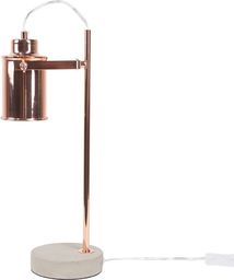 Lampa stołowa Beliani Lampa biurkowa regulowana metalowa miedziana MUNDAKA