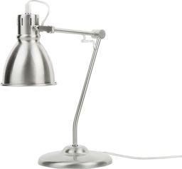 Lampa stołowa Beliani Lampa biurkowa regulowana metalowa srebrna MONSAN
