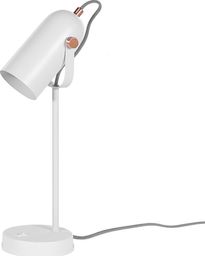 Lampka biurkowa Beliani biała  (200078)