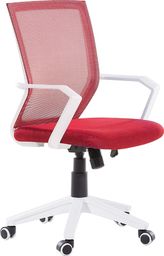 Krzesło biurowe Beliani Relief Czerwone