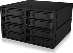 Macierz dyskowa Icy Box ICYBOX Back Plane 8x 2.5 SATA/SAS HDD to 2x MiniSAS HD SFF-8643 in 2x 5.25 bay 12 Gbit/s Black
