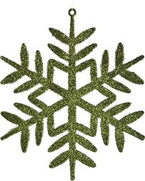  Witek Home 12x Ozdoba świąteczna śnieżynka zielona