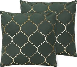  Beliani Zestaw 2 poduszek dekoracyjnych marokańska koniczyna 45 x 45 cm zielony ALYSSUM