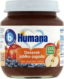 Humana Humana Organic Przetarte Jabłuszko z Jagodami 100%