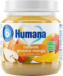 Humana Humana 100% Organic Przetarta Gruszka z Mango
