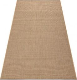  Dywany Łuszczów DYWAN SZNURKOWY SIZAL FLOORLUX 20580 gładki, jednolity, jednokolorowy - natural / coffee, 120x170 cm