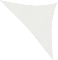  vidaXL Żagiel przeciwsłoneczny, 160 g/m, biały, 2,5x2,5x3,5 m, HDPE