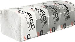 Office Products Ręczniki składane ZZ makulaturowe ekonomiczne OFFICE PRODUCTS, 1-warstwowe, 4000 listków, 20szt., białe