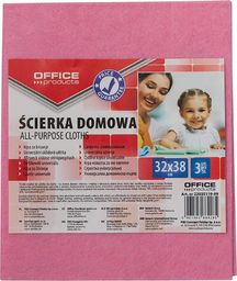  Office Products Ścierka domowa OFFICE PRODUCTS, wiskoza 70%, gr. 80g/mkg, 32x38cm, 3szt., mix kolorów