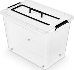 ORPLAST Pojemnik do przechowywania ORPLAST Simple Box, 80l z rączką, transparentny