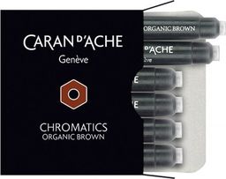  Caran d`Arche Naboje atramentowe Chromatics brązowe 6 sztuk