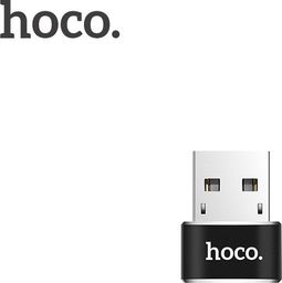Adapter USB Hoco UA6 USB-C - USB Czarny  (6957531064138)