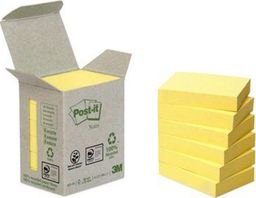  Post-it Bloczki ekologiczne POST-IT (653-1B), 38x51mm, 6x100 kart., żółte