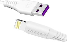 Kabel USB Dudao Lightning - 2 m Biały (6970379614792)