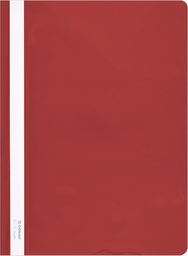  Donau Skoroszyt DONAU, PVC, A4, twardy, 150/160mikr., czerwony