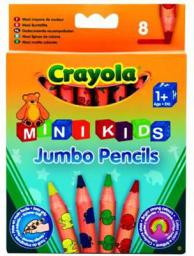  Crayola CRAYOLA Kredki ołówkowe jumbo 8 szt. - 3678