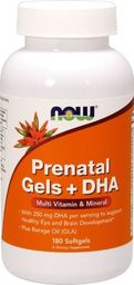 NOW Foods - Prenatal Gels + DHA, 180 kapsułek miękkich