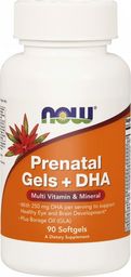 NOW Foods NOW Foods - Prenatal Gels + DHA, 90 kapsułek miękkich