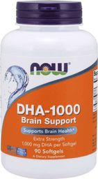 NOW Foods Now Foods - DHA-1000 Brain Support, 90 kapsułek miękkich