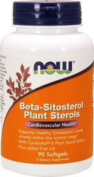  NOW Foods NOW Foods - Beta-Sitosterol, Sterole Roślinne, 90 kapsułek miękkich