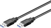 Kabel USB Goobay USB-A - USB-A 1.8 m Czarny (--)