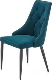  Selsey SELSEY Krzesło tapicerowane Desor zielone