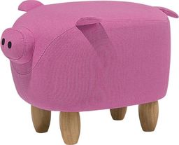 Beliani Pufa zwierzak różowa PIGGY