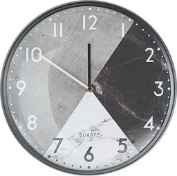  Beliani Zegar ścienny 33 cm czarno-biały DAVOS